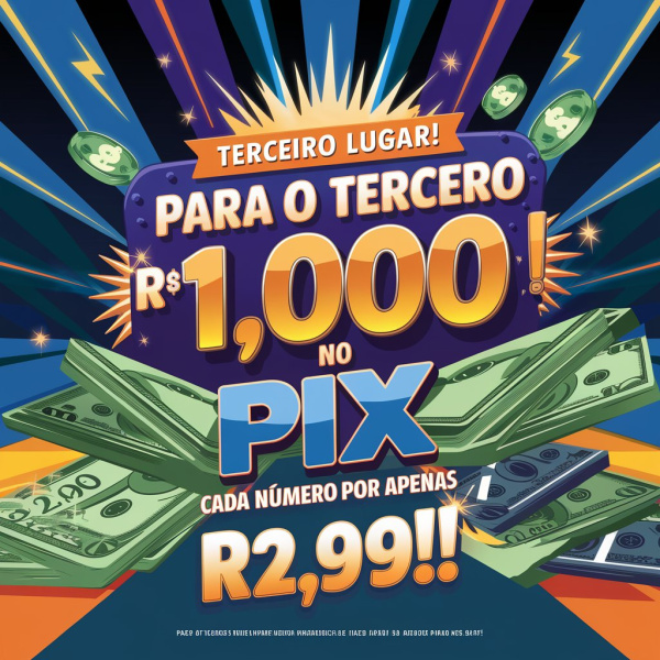 Rifa Premiada - R$10.000 no PIX! 🚀🔥